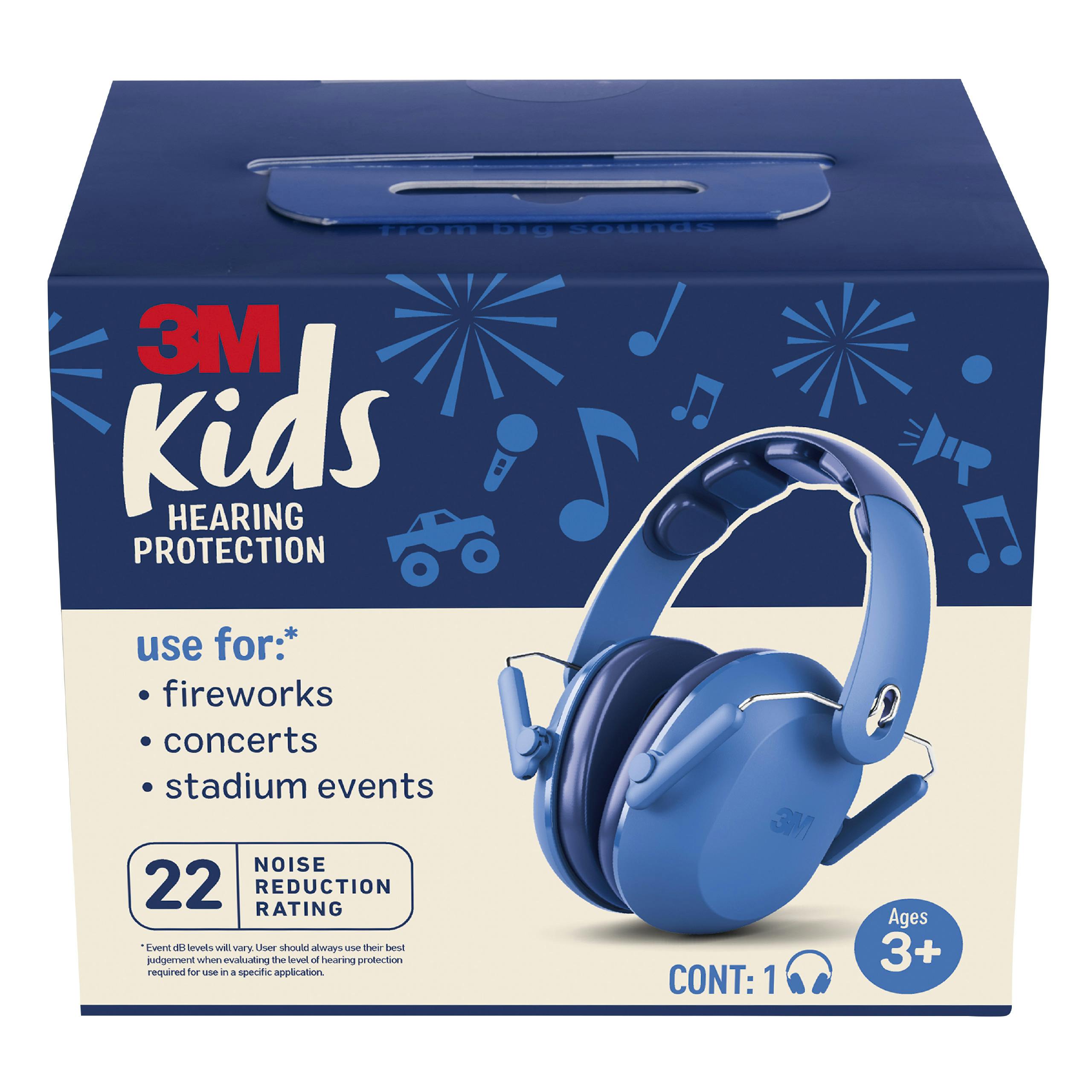 3M™ Kids Hearing Protection PKIDSB-BLU, Blue, 4 ea/case_0