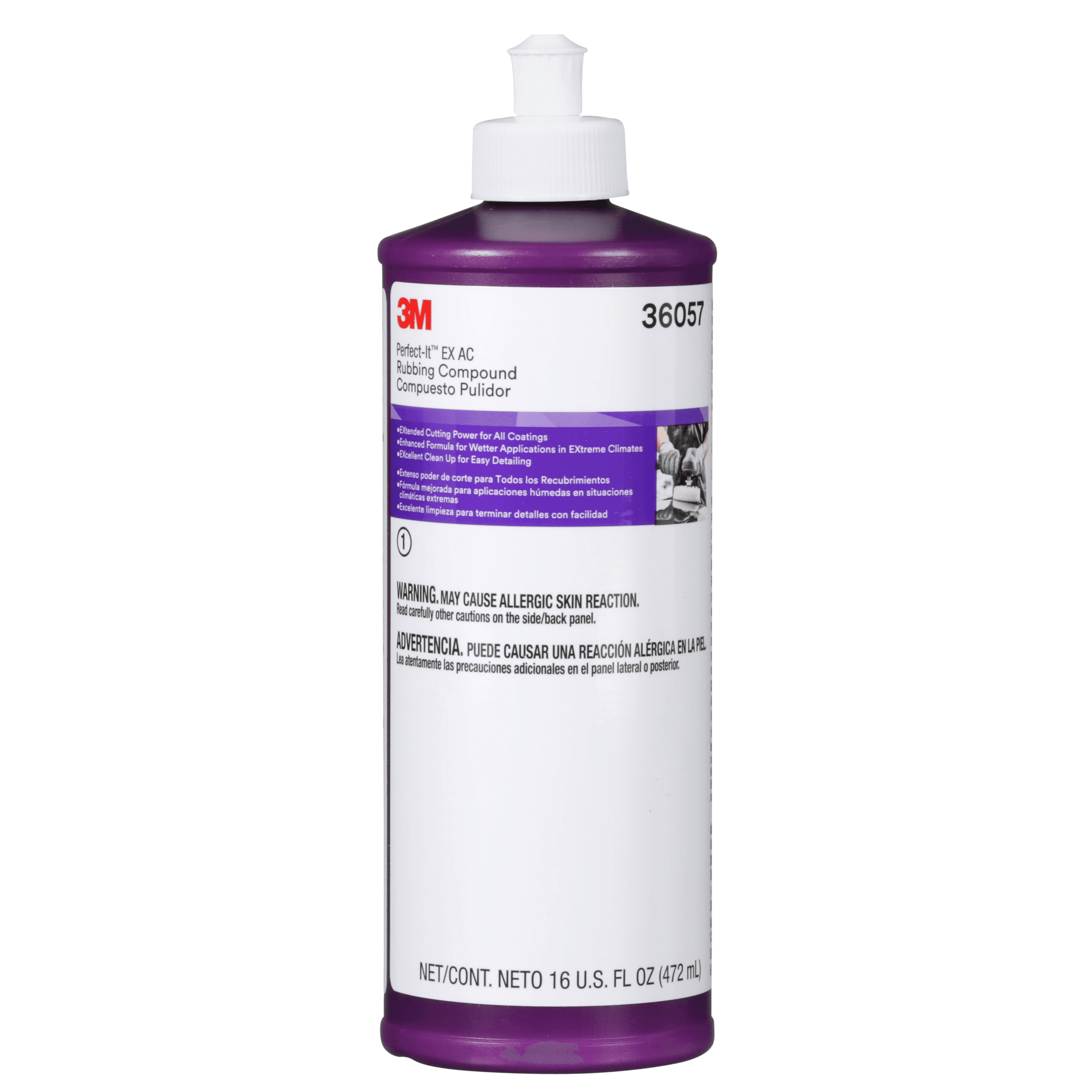 3M Perfect-It EX AC Rubbing Compound 36057, 16 fl oz (472 mL)