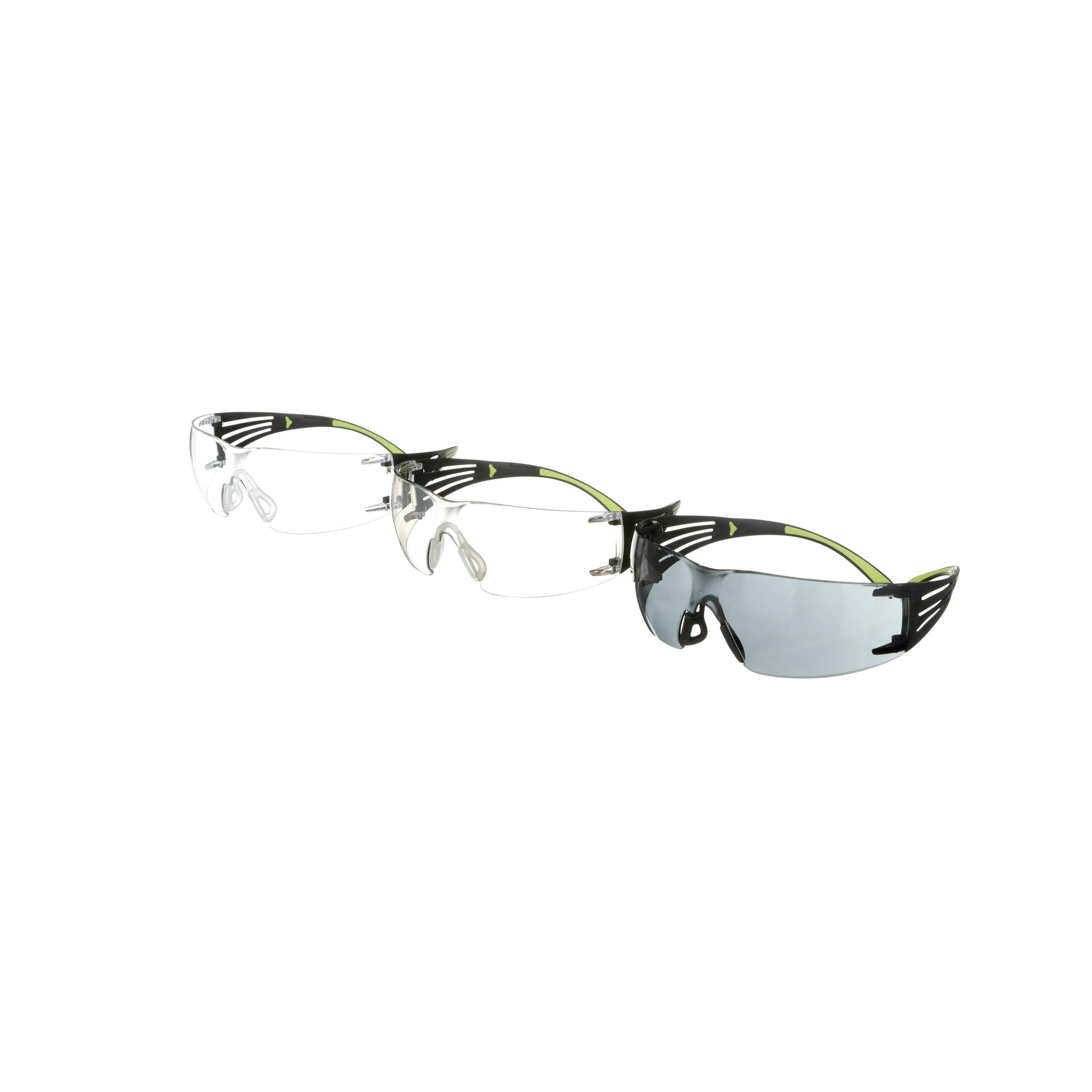 3M™ SecureFit™ 400 Safety Eyewear SF400-W-3PK-PS, 3 Pack: Clear + Mirror + Gray Lenses, Anti Fog