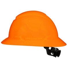 3M™ SecureFit™ Full Brim Hard Hat CHH-FB-R-O6-SL, with Ratchet Adjustment, Hi-Vis,  Orange, 6/Case