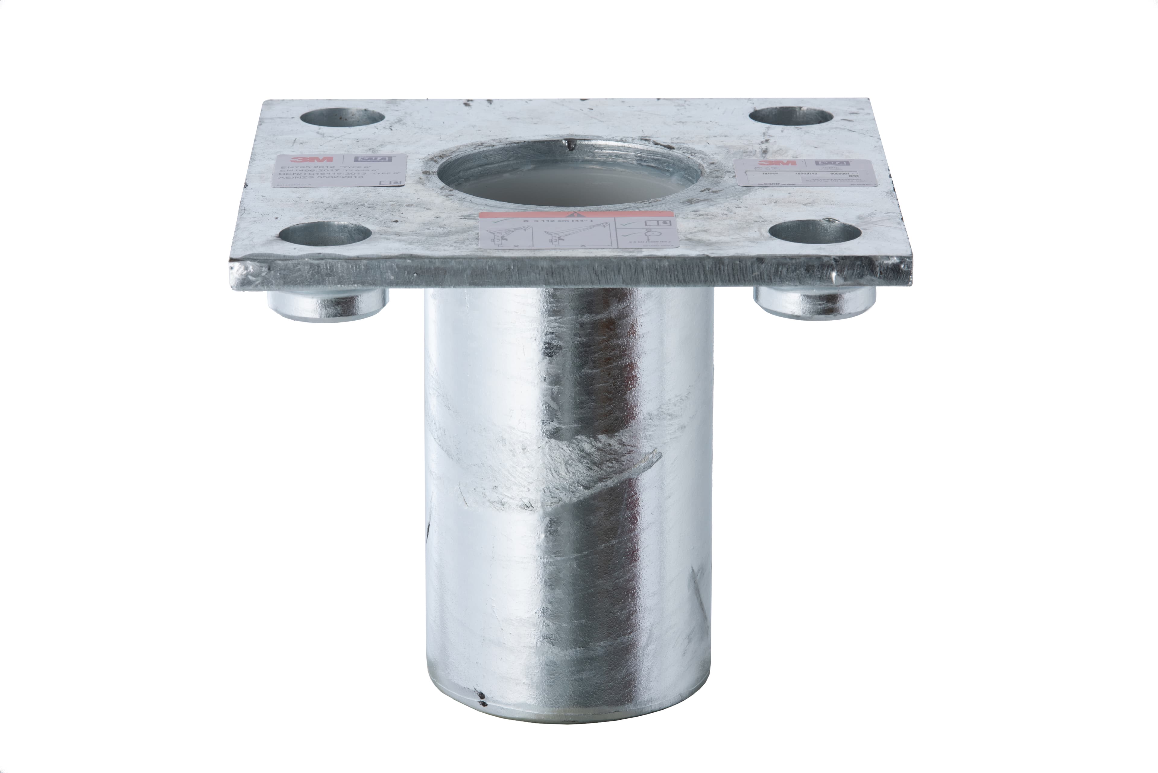 3M DBI-SALA Galvanised Flush Core Mount Base High Capacity with Top Plate (8000091)