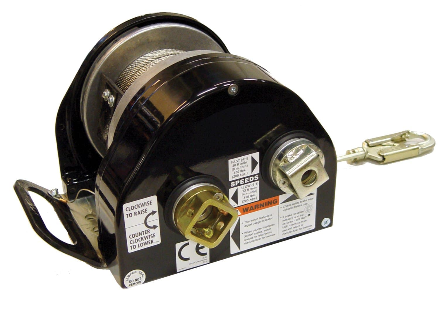DBI SALA Advanced Winch Digital 100 Series Power Drive & Removable Handle 27m 5mm Galvanised Cable (8518568)