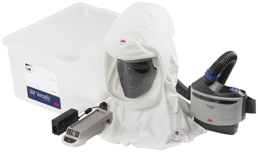 3M Versaflo TR-600 PAPR Starter Kit TR6M-307, with M-307C Helmet Flame Resistant Faceseal and Charger, 1 EA/Case