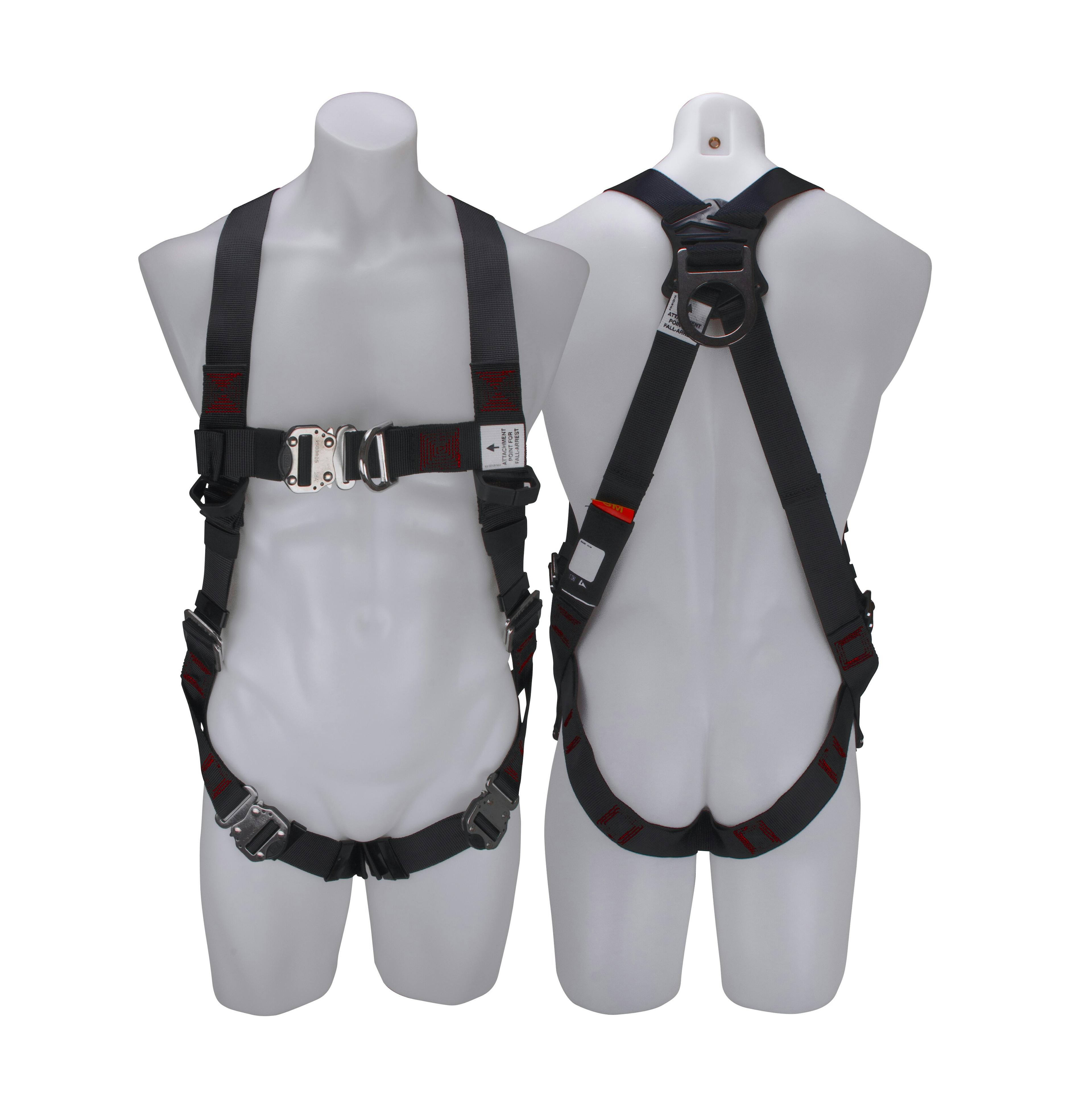 3M™ PROTECTA® X Riggers Harness with Stainless Steel 1161666, Red and Black, Large, 1 EA/Case