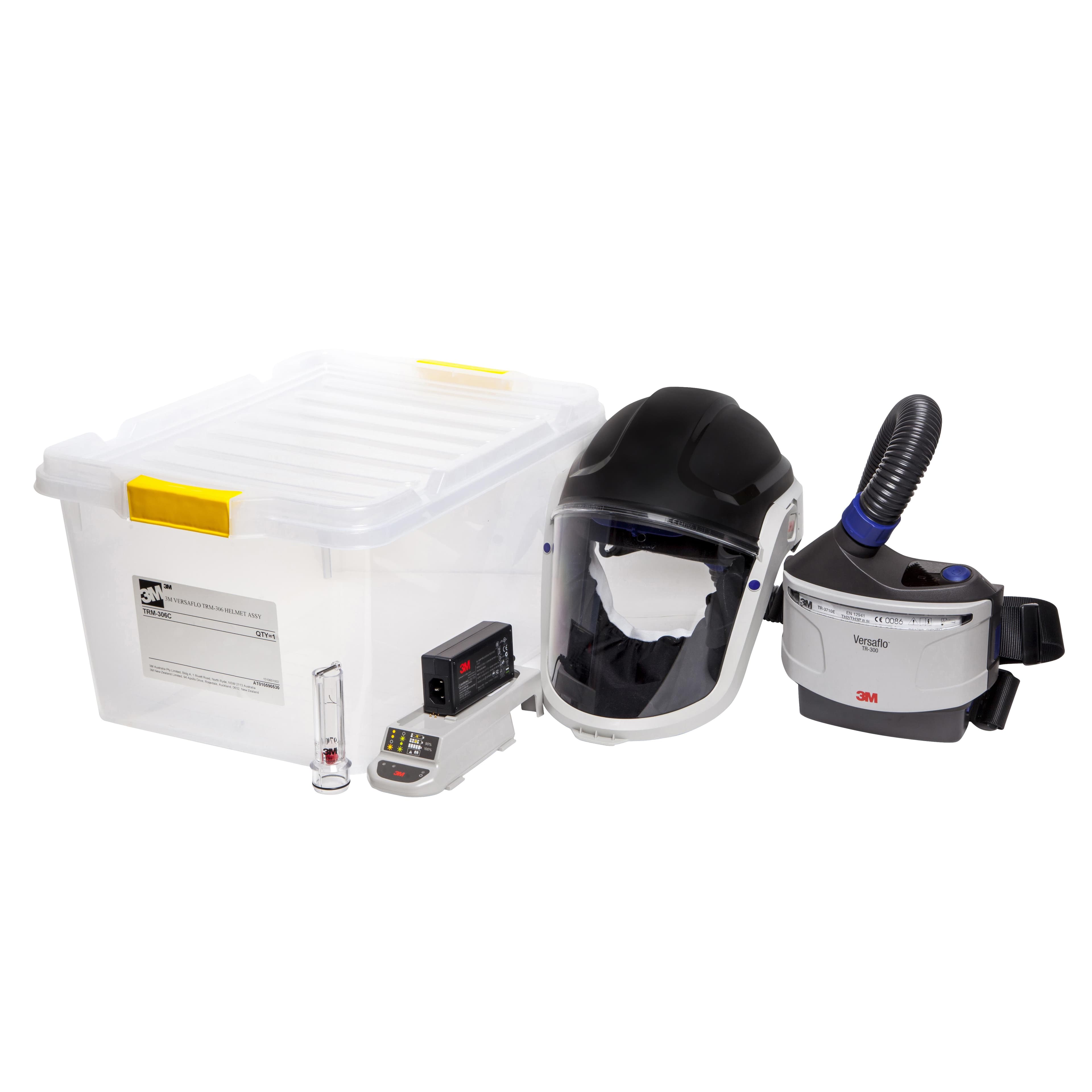 3M Versaflo TR-315A+ PAPR Starter Kit CAPM-306, with M-306C helmet (Comfort Faceseal), Cap Lamp Bracket and Charger, 1 EA/Case