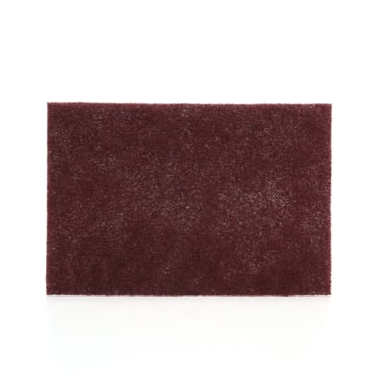 3M Scotch-Brite General Purpose Hand Pad 7447 Maroon Grade Aluminium Oxide Very Fine 230mm x 150mm (per unit, MOQ 60) (Pack of 60)