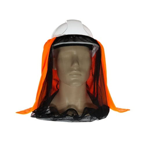 Uveto HI VIS ORANGE Net 'N Shade Head Face Protection Add-on