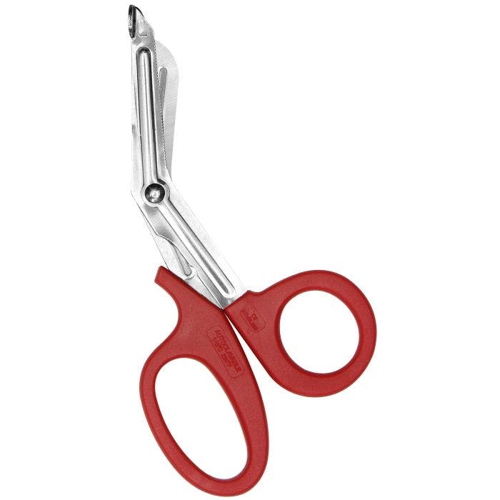 First Aid Only 7" Stainless Steel Bandage Shears Red Handle_0