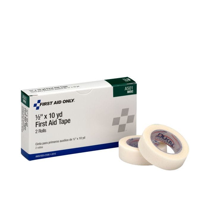 First Aid Only 1/2"x10 yd. First Aid Tape, 2/box