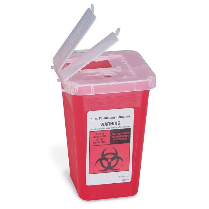 First Aid Only Sharps Container, 1 qt.