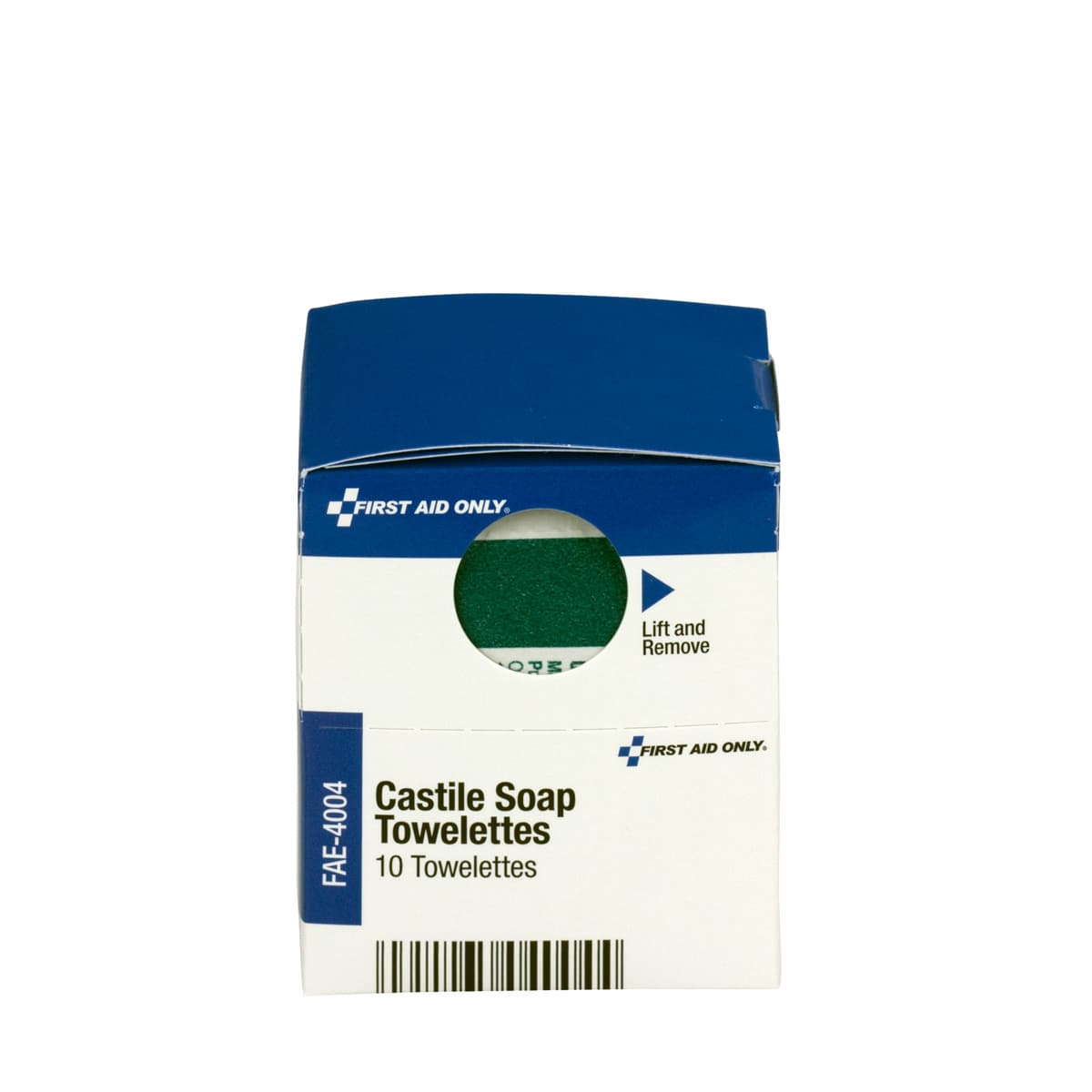 First Aid Only SC Refill Castile Soap Wipes, 10/box