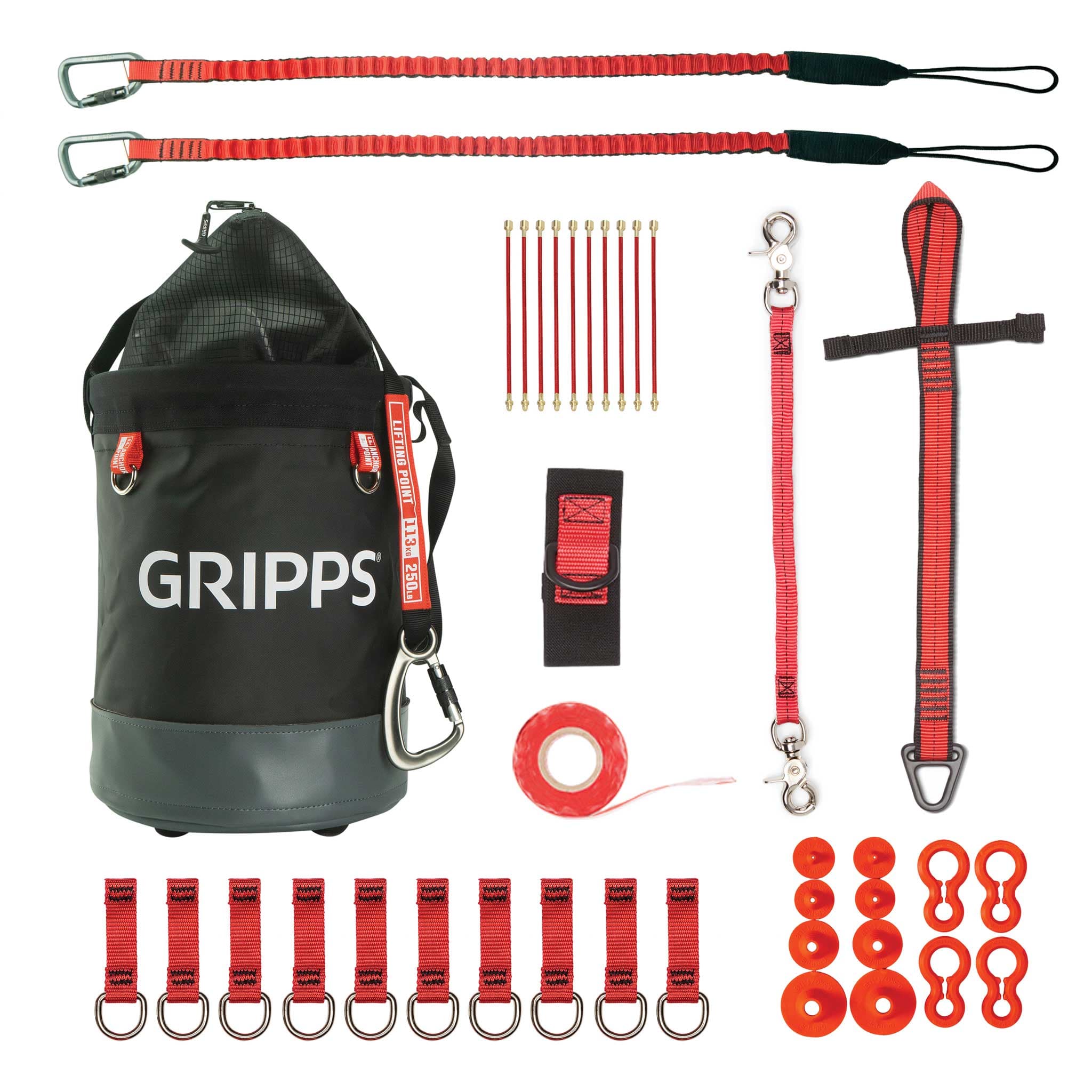 GRIPPS 10-Tool Tether Kit with Bull Bag