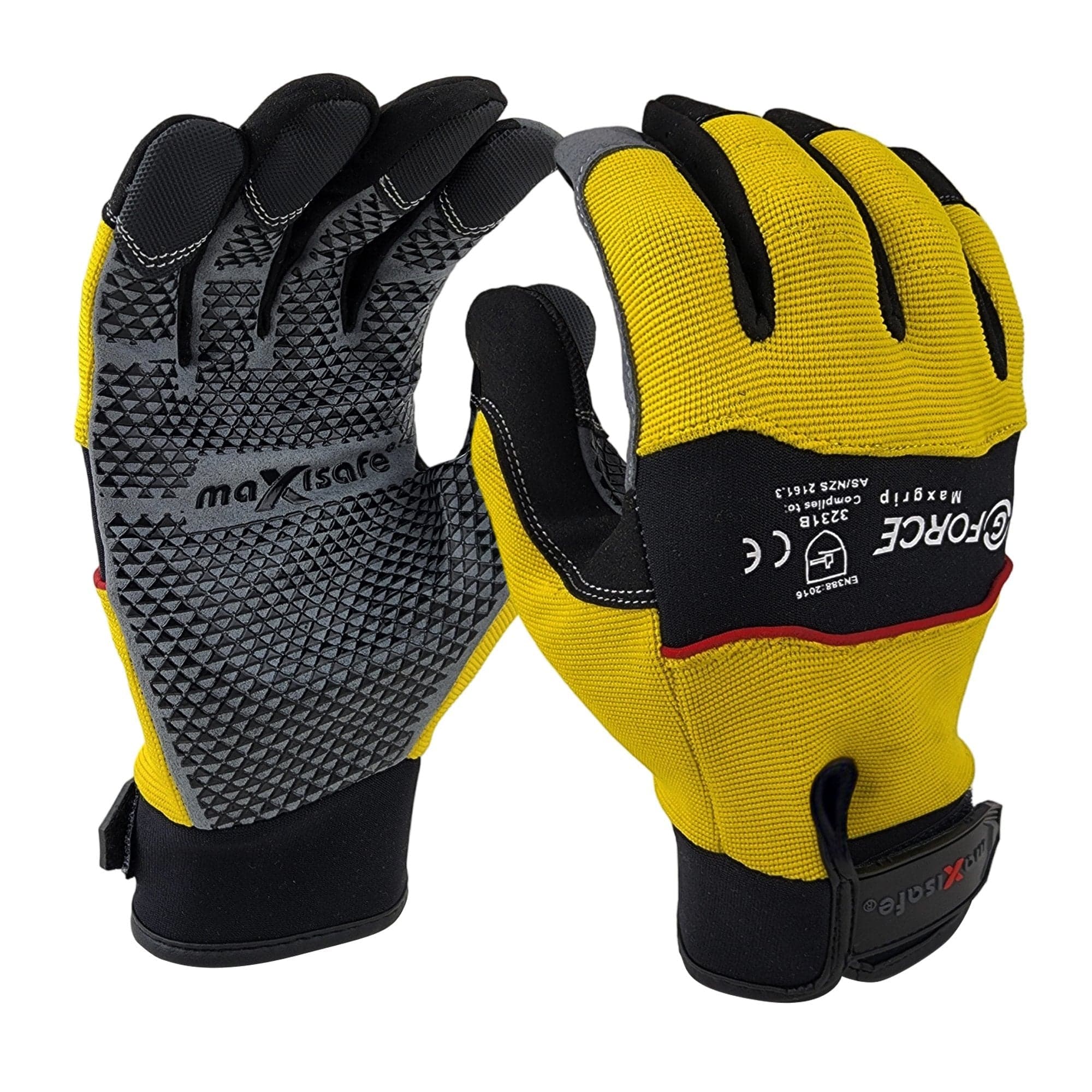 Maxisafe G-Force Maxgrip' Mechanics Glove With Silicone Grip (6 Pairs)
