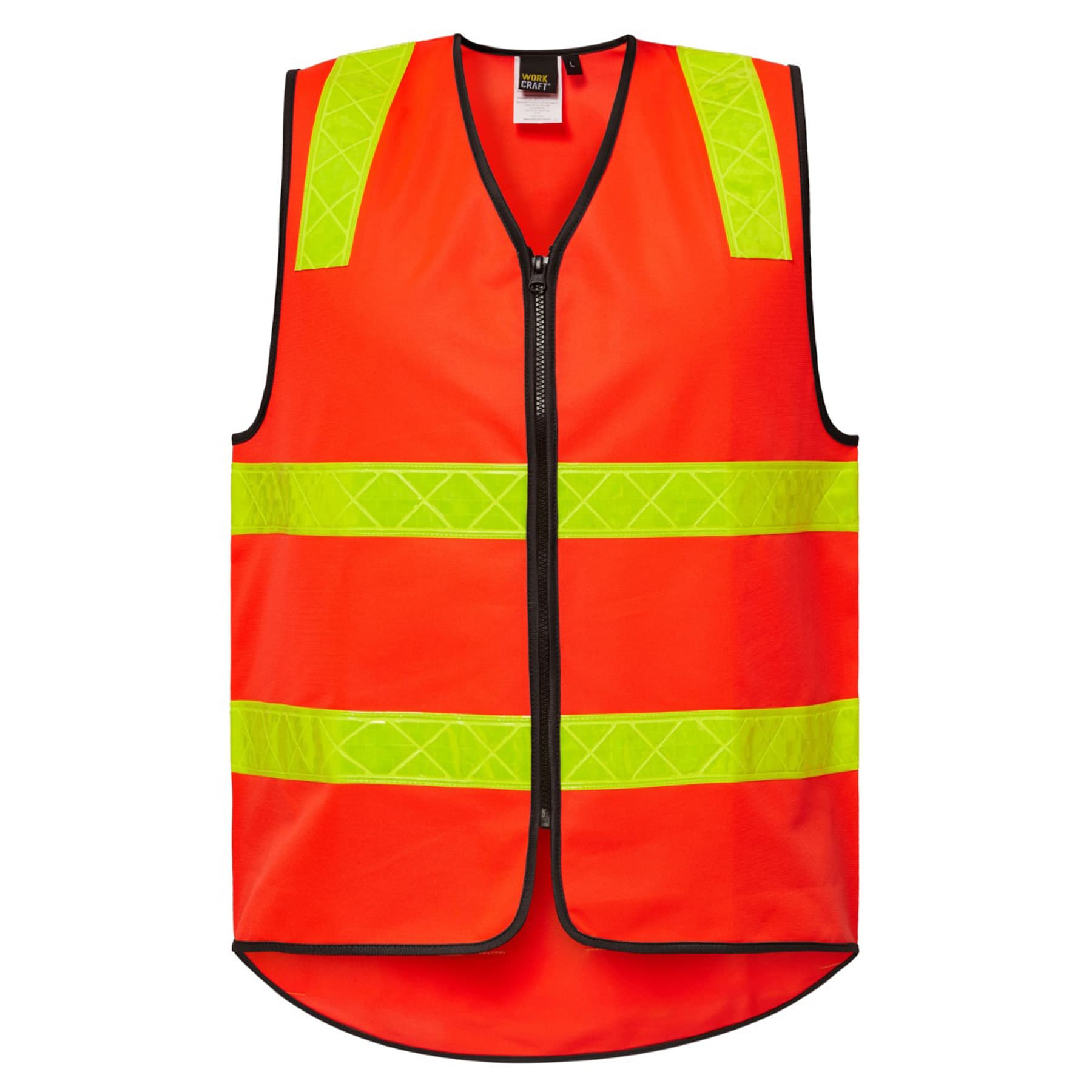 Workcraft Vic Road Vest (Hi Vis Red)