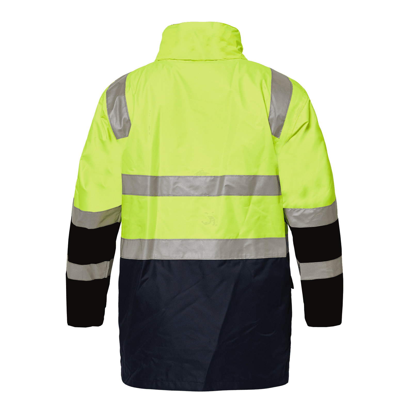 Workcraft Hi Vis 4 In 1 Reflective Jacket (Navy/Yellow)