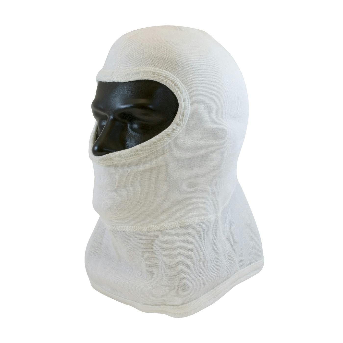 Double-Layer Nomex® Balaclava with Bib - Full Face, White (202-112) - OS