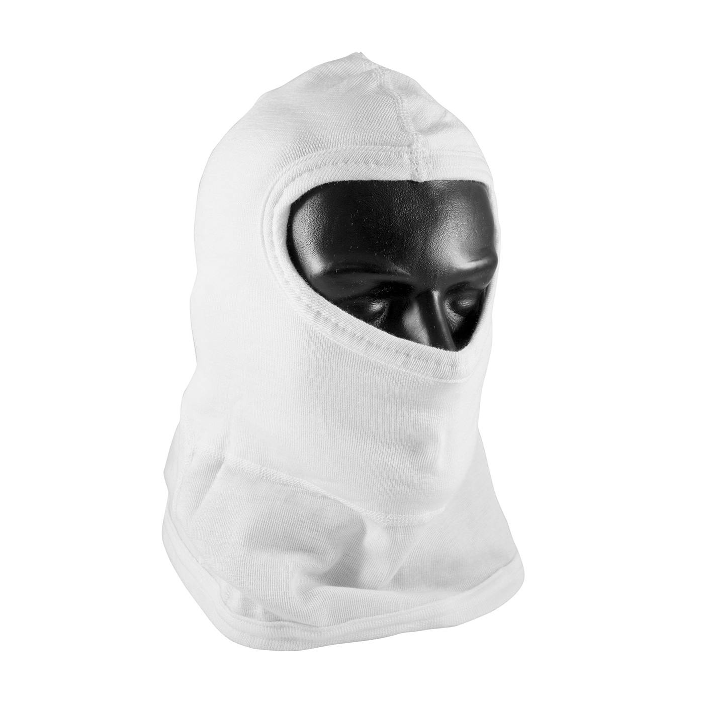 Double-Layer Nomex® Balaclava with Bib - Full Face, White (202-112) - OS_1