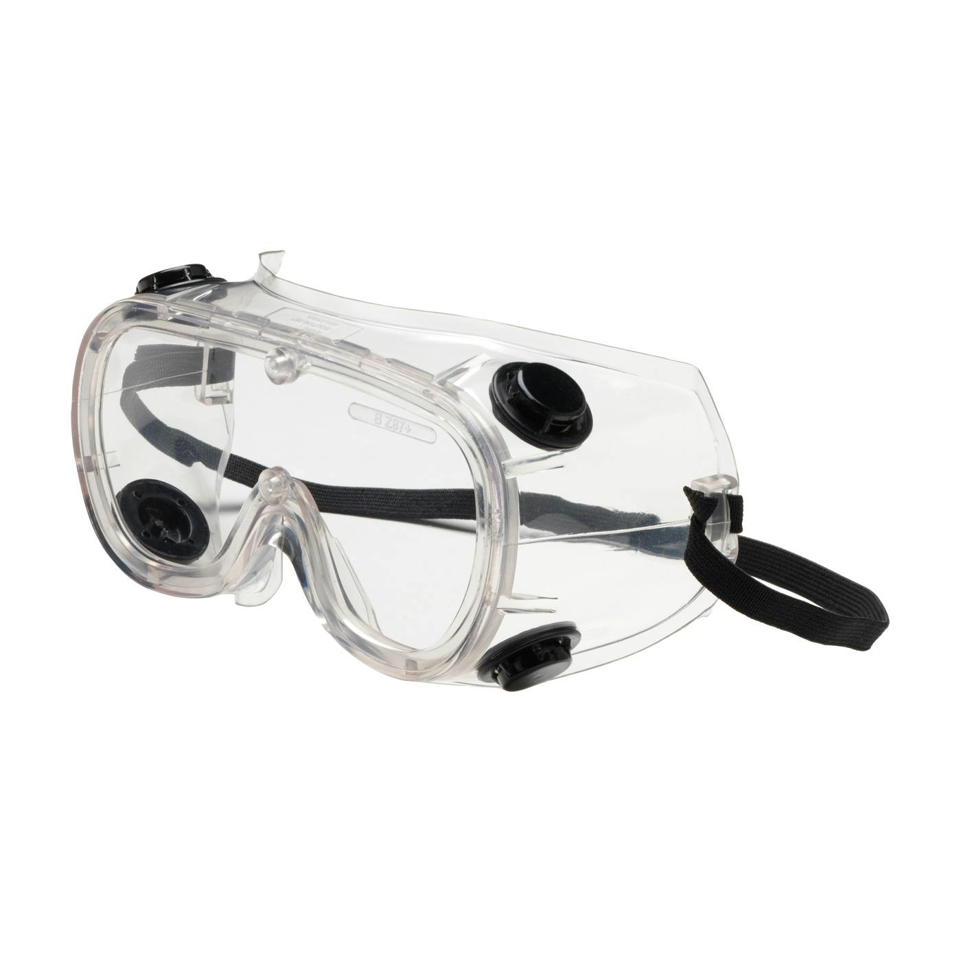 Indirect Vent Goggle with Clear Body, Clear Lens and Anti-Scratch / Anti-Fog Coating, Clear (248-4401-400) - OS