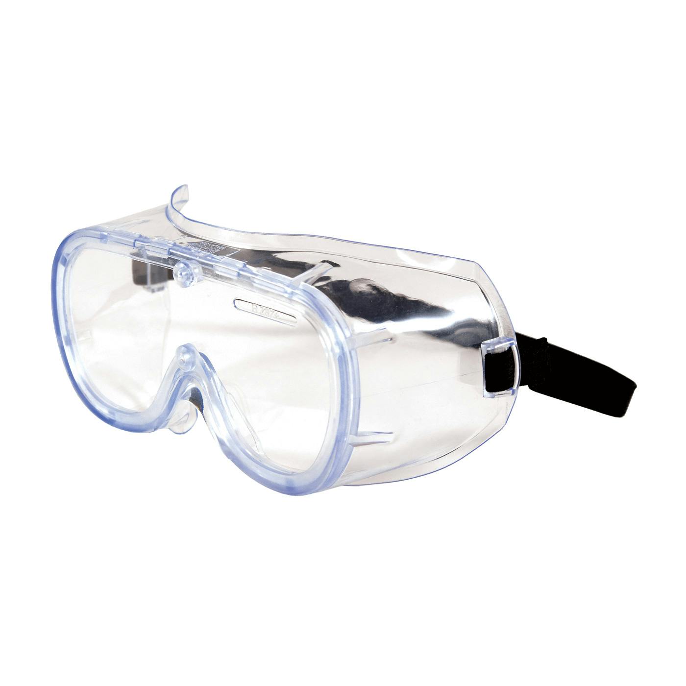 Non-Vented Goggle with Clear Blue Body, Clear Lens and Anti-Scratch Coating, Clear (248-5290-300B) - OS