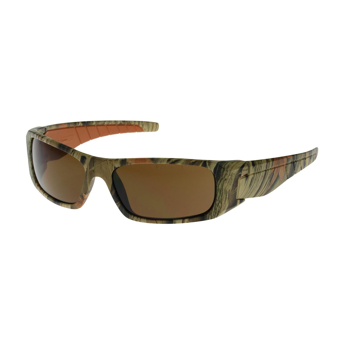 Full Frame Safety Glasses with Camouflage Frame, Brown Lens and Anti-Scratch / Anti-Fog Coating, Camouflage (250-53-1024) - OS_2