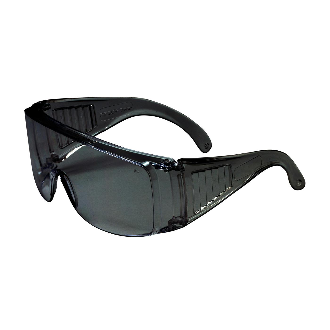 OTG Rimless Safety Glasses with Gray Temple, Gray Lens and Anti-Scratch Coating, Gray (250-99-0901) - OS_0