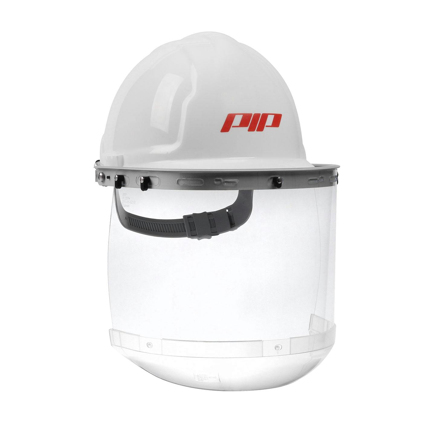 Universal Fit Polycarbonate Safety Visor with Chin Cup - .040" Thickness, Clear (251-01-5210) - OS