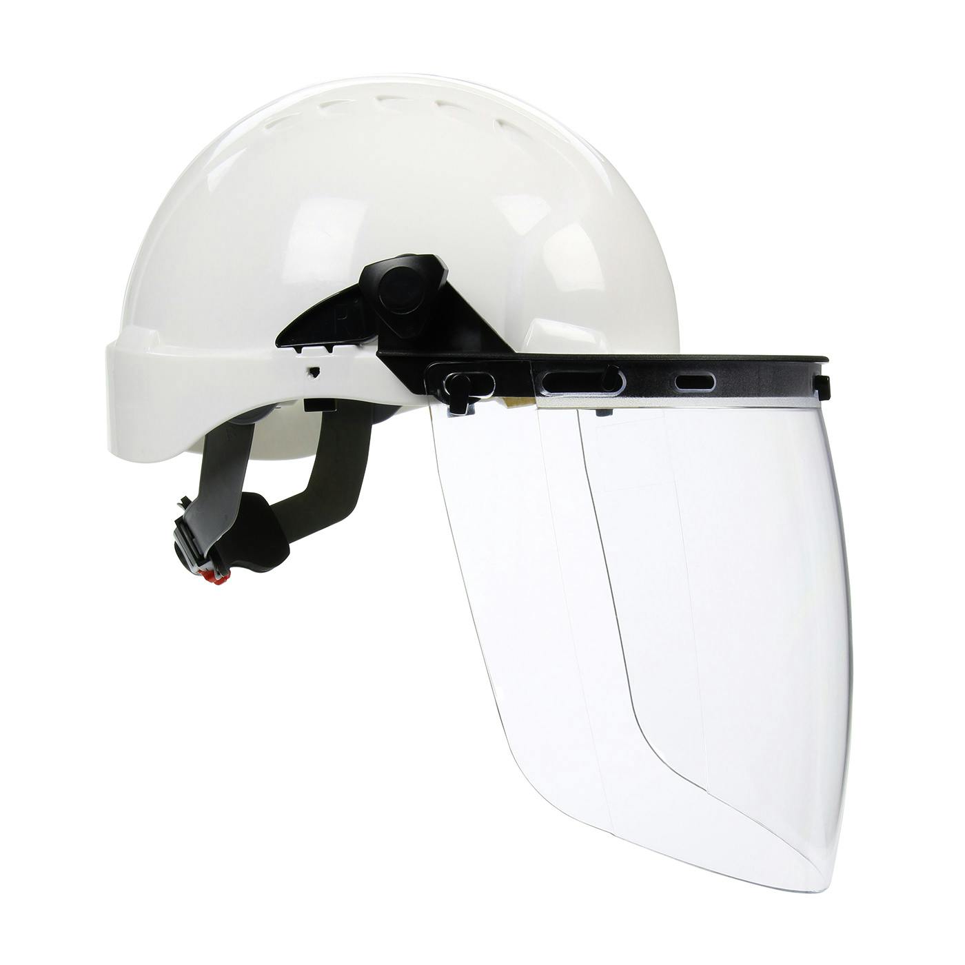 Plastic Face Shield Bracket for Cap Style Hard Hats with Universal Slots, Black (251-01-5225) - OS_0