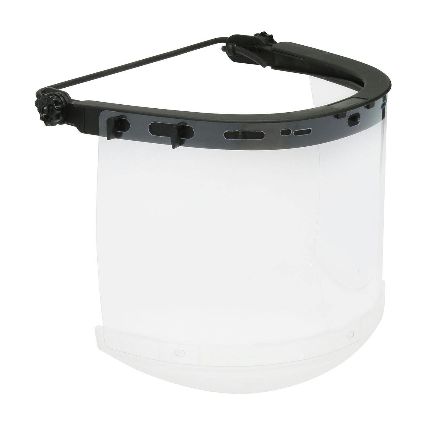 Plastic Face Shield Bracket for Cap Style Hard Hats, Black (251-01-5230) - OS