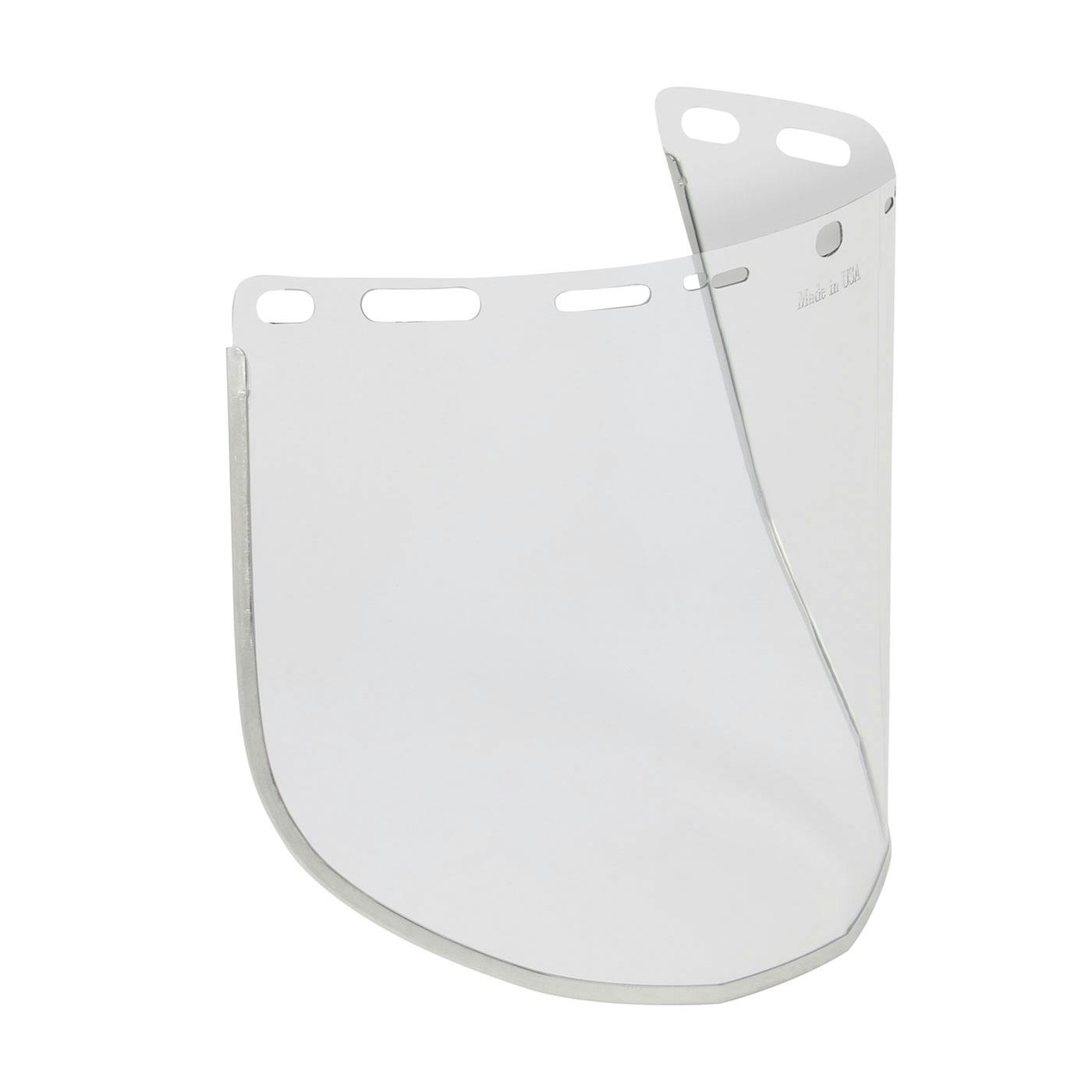 Clear Polycarbonate Safety Visor with Aluminum Binding - .040" Thickness, Clear (251-01-7204) - OS_1