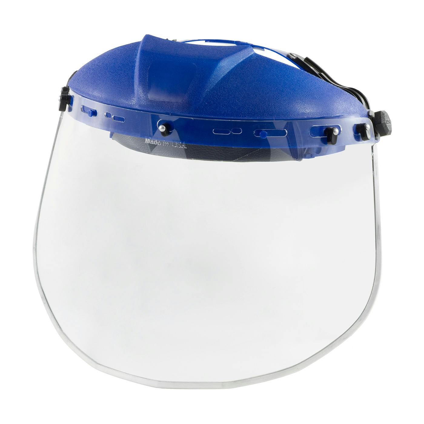 Clear PETG (Polyethylene Terephthalate Glycol) Safety Visor with Aluminum Binding - .040" Thickness, Clear (251-01-7214) - OS_0