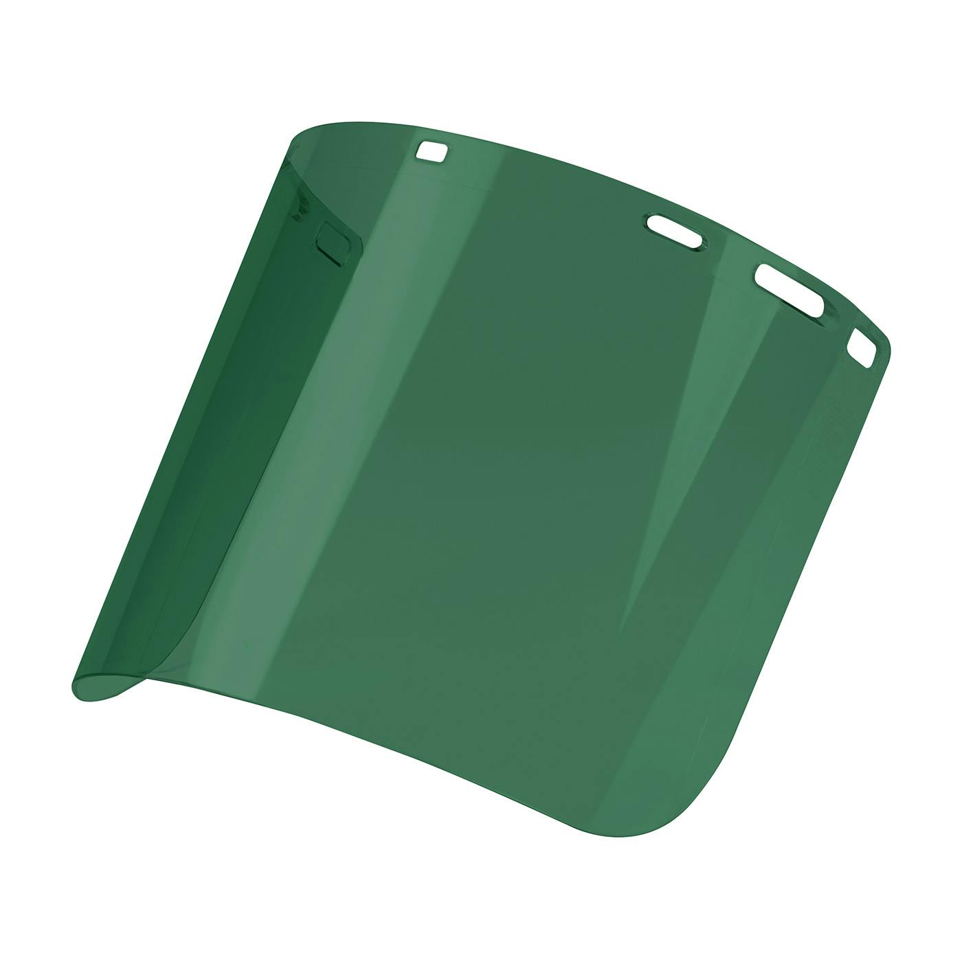 Uncoated Polycarbonate Safety Visor - Dark Green Tint, Green (251-01-7312) - OS