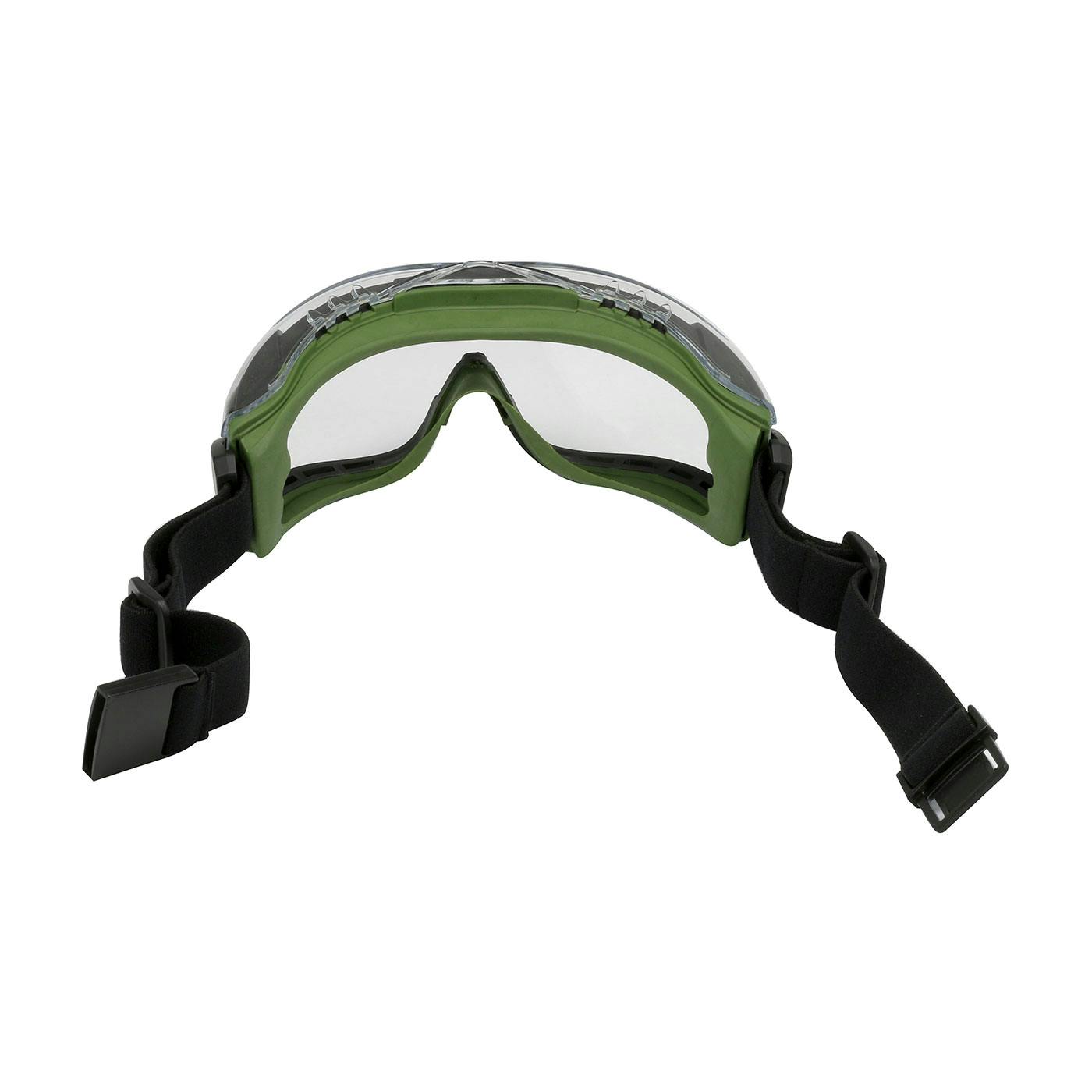 Indirect Vent Goggle with Green Body, Clear Lens and FogLess® 3Sixty™ Coating  - Elastic Strap, Green (251-63-0520) - OS