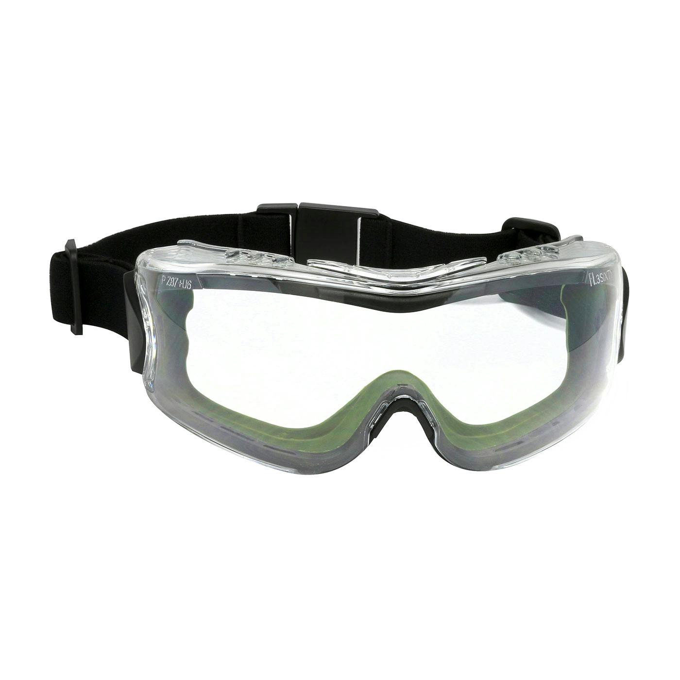 Indirect Vent Goggle with Green Body, Clear Lens and FogLess® 3Sixty™ Coating  - Elastic Strap, Green (251-63-0520) - OS_1