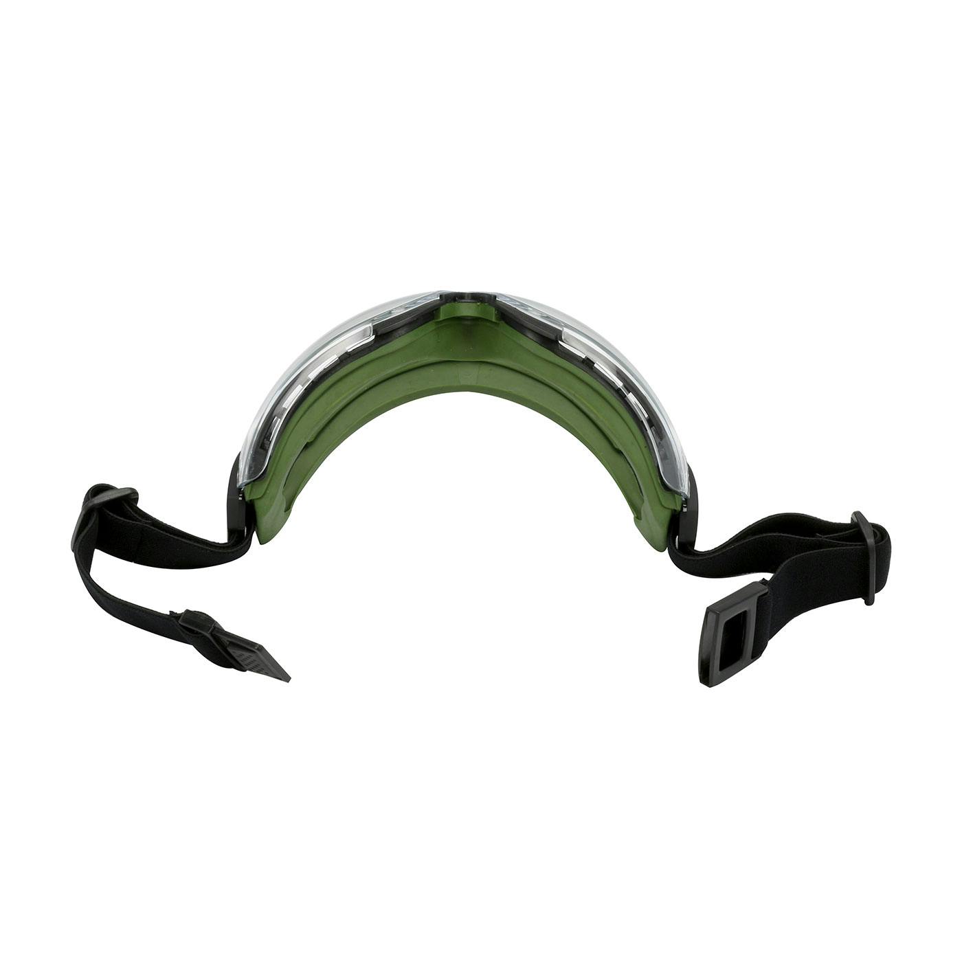 Indirect Vent Goggle with Green Body, Clear Lens and FogLess® 3Sixty™ Coating  - Elastic Strap, Green (251-63-0520) - OS_4