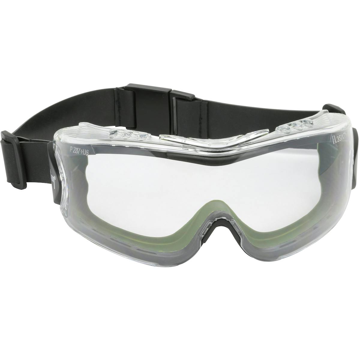 Indirect Vent Goggle with Green Body, Clear Lens and FogLess® 3Sixty™ Coating  - Neoprene Strap, Green (251-63-0520-RHB) - OS_2
