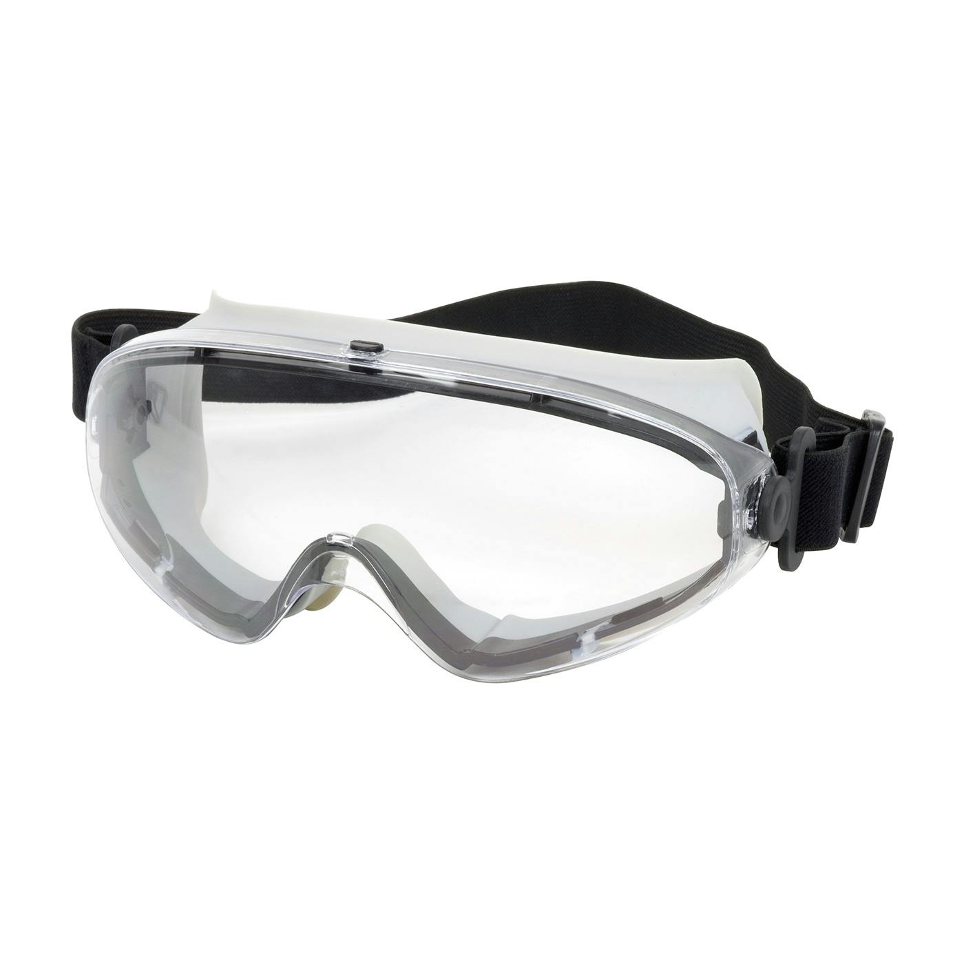 Indirect Vent Goggle with Light Gray Body, Clear Lens and Anti-Scratch / Anti-Fog Coating - Non-Latex Strap, Gray (251-80-0020) - OS_0