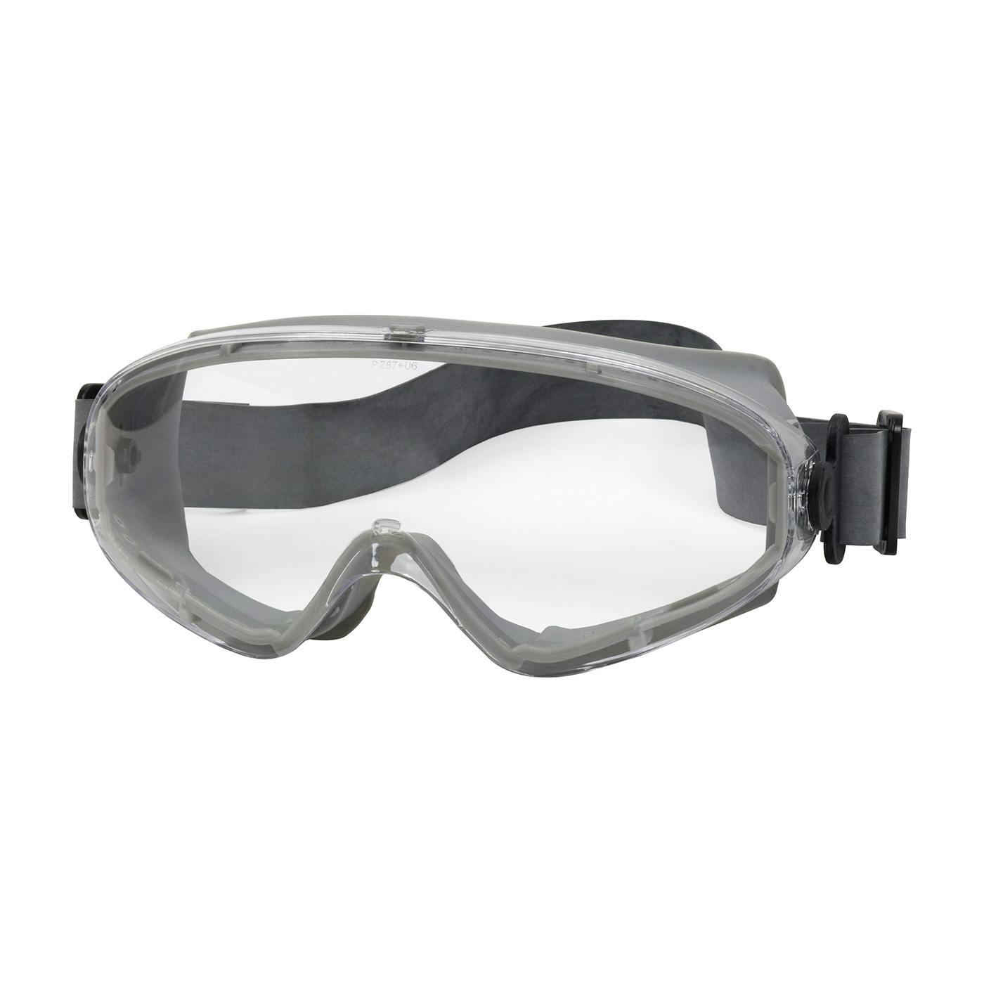 Indirect Vent Goggle with Light Gray Body, Clear Lens and Anti-Scratch / Anti-Fog Coating  - Neoprene Strap, Gray (251-80-0020-RHB) - OS