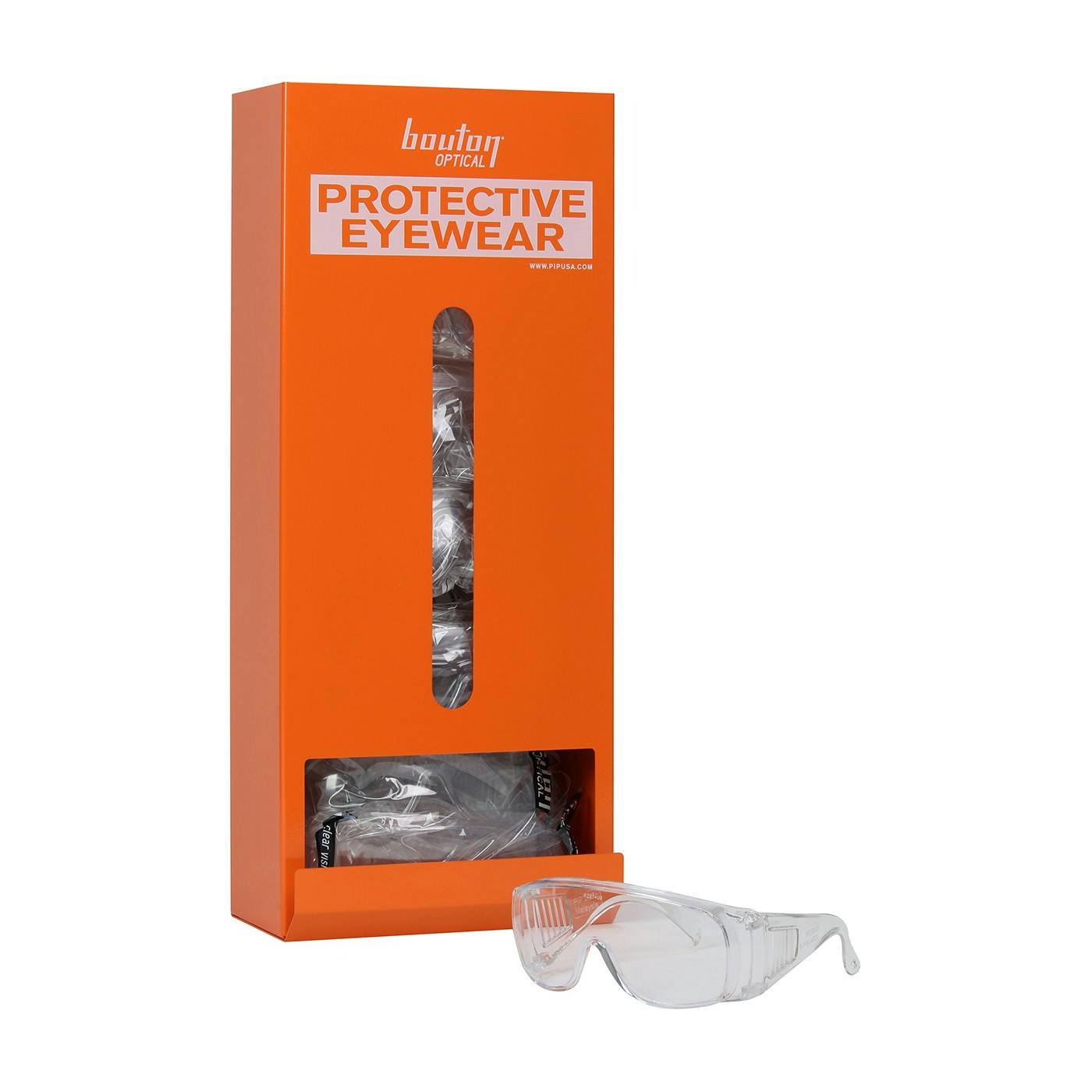 Wall-Mounted Eyewear Dispenser, Orange (252-ED100) - OS