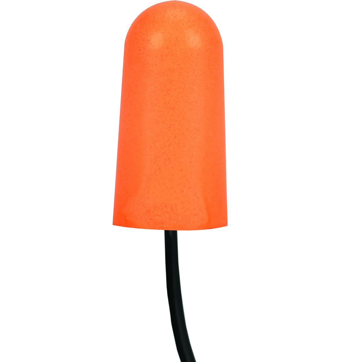 Disposable Soft Polyurethane Foam Corded Ear Plugs - NRR 33, Orange (267-HPF810C) - OS_2