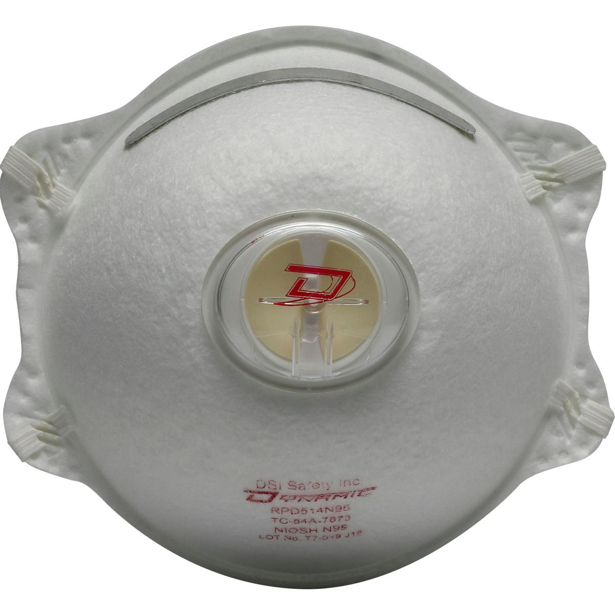 Standard N95 Disposable Respirator - 10 Pack, White (270-RPD514N95) - OS_1