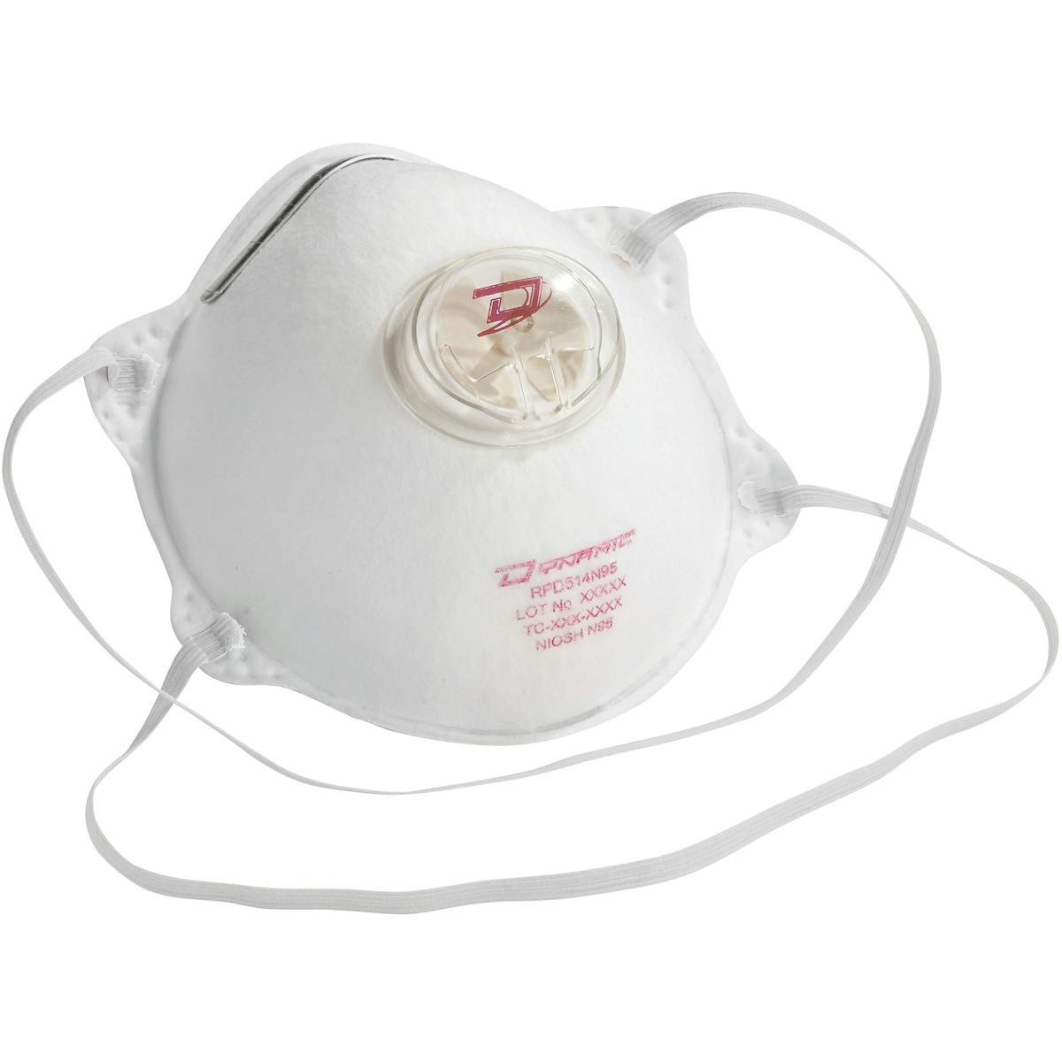 Standard N95 Disposable Respirator - 10 Pack, White (270-RPD514N95) - OS_2