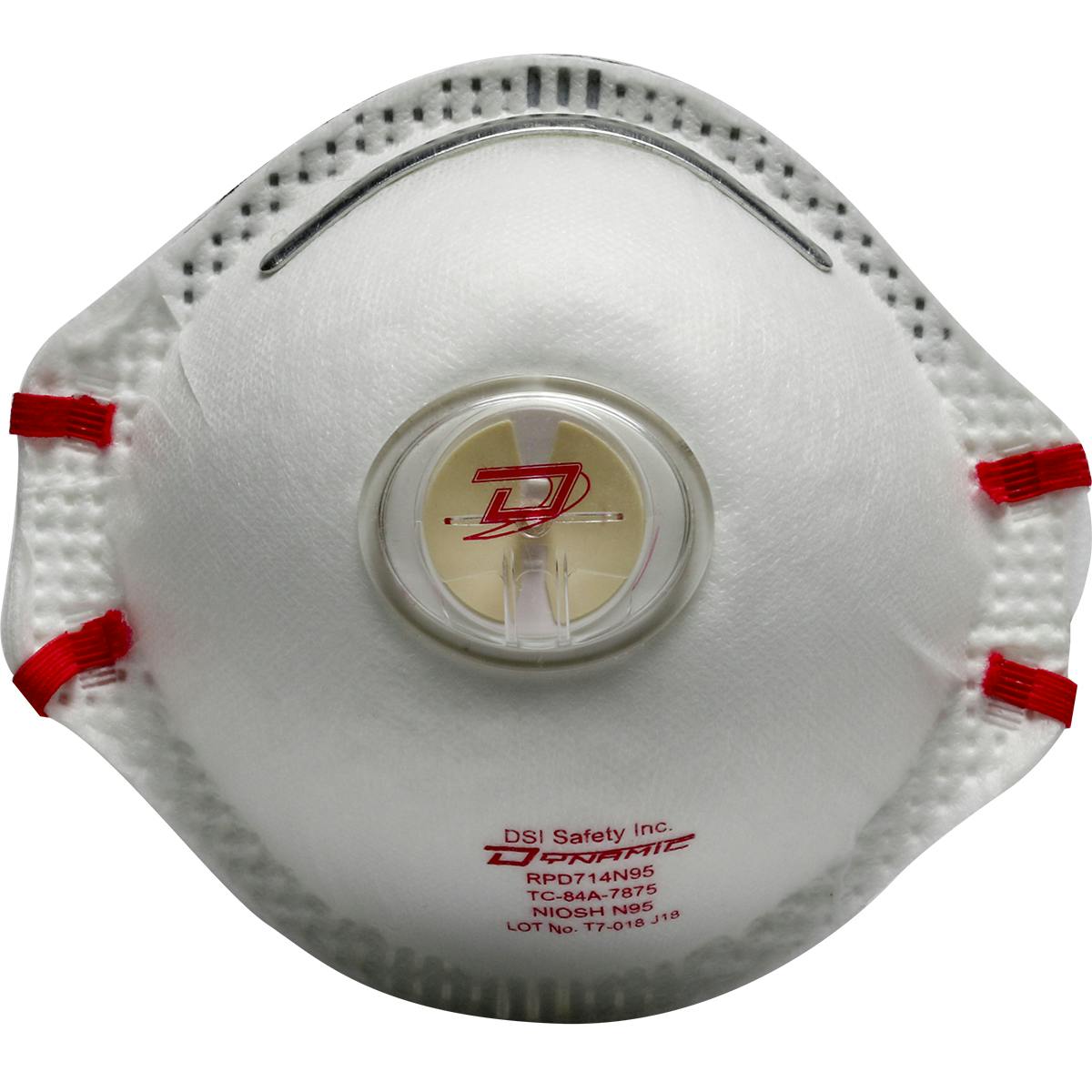 Deluxe N95 Disposable Respirator with Valve - 10 Pack, White (270-RPD714N95) - OS_1