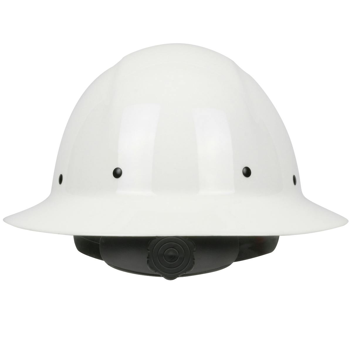 Wolfjaw™ Full Brim Smooth Dome Hard Hat with Fiberglass Resin Shell, 8-Point Riveted Textile Suspension and Wheel-Ratchet Adjustment (280-HP1481R)_0