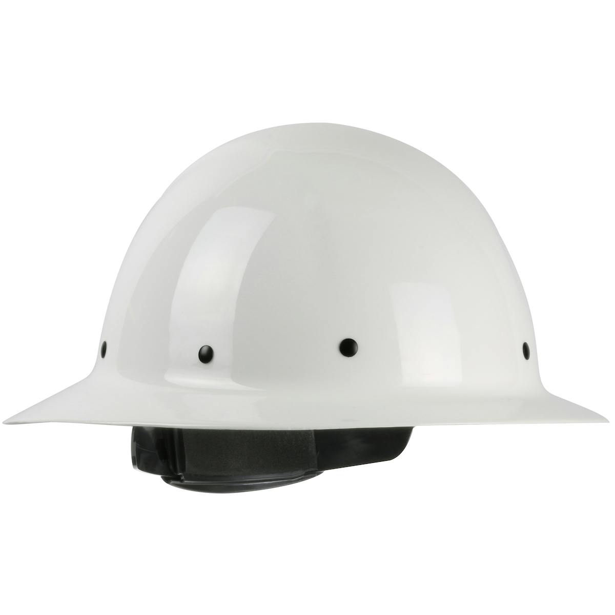 Wolfjaw™ Full Brim Smooth Dome Hard Hat with Fiberglass Resin Shell, 8-Point Riveted Textile Suspension and Wheel-Ratchet Adjustment (280-HP1481R)_2