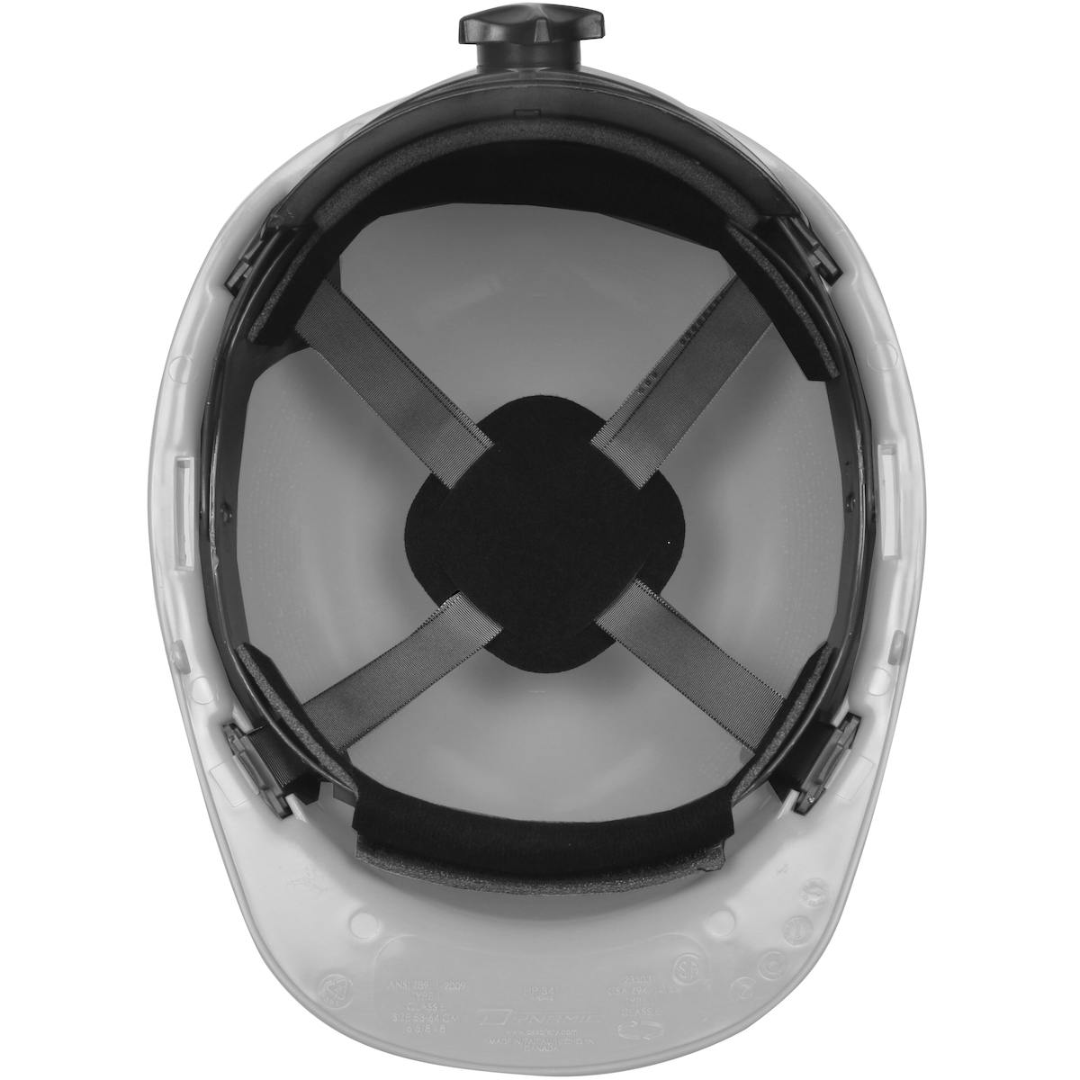 Dom™ Cap Style Smooth Dome Hard Hat with HDPE Shell, 4-Point Textile Suspension and Swing Wheel-Ratchet Adjustment (280-HP341SR)_1