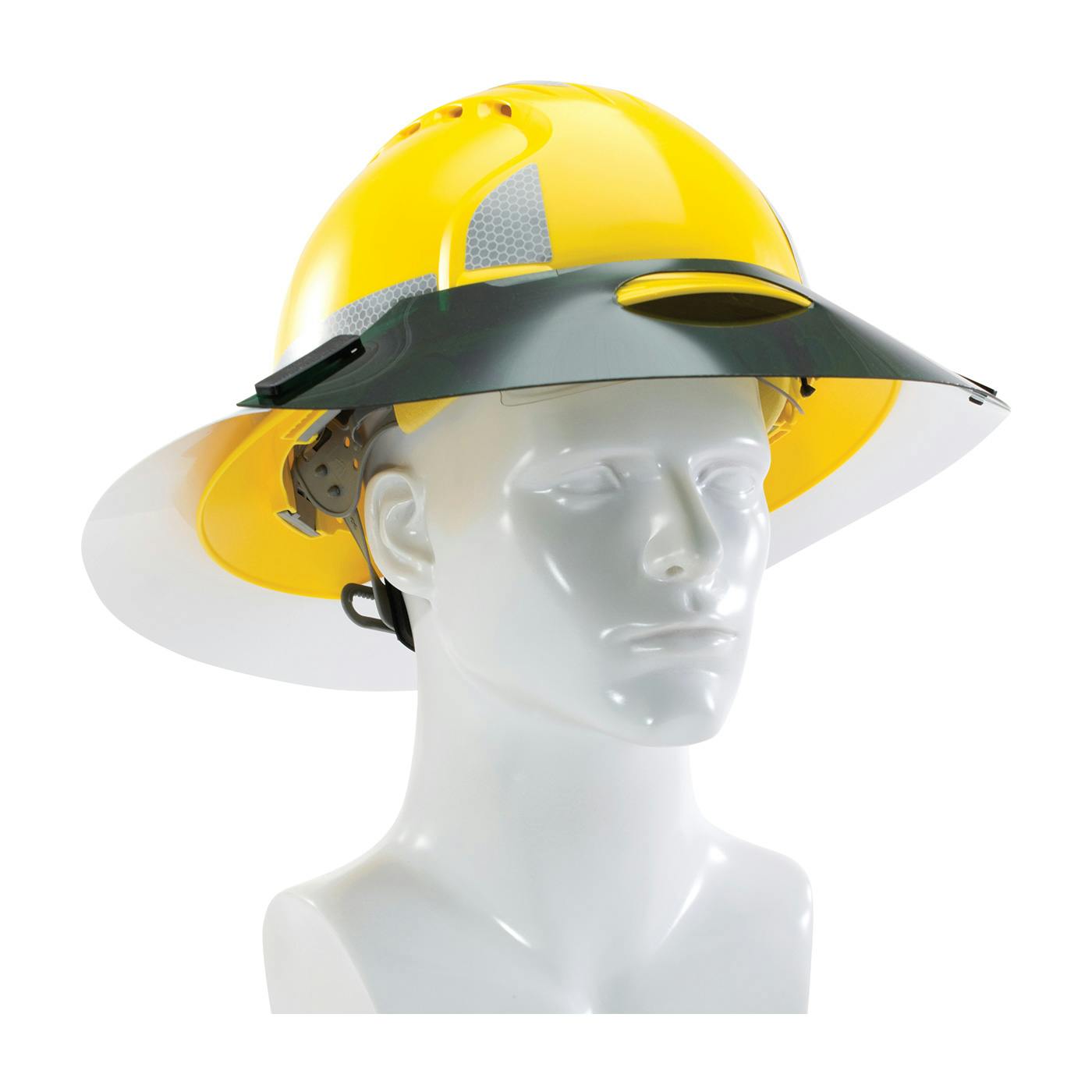 Sun Shade Extensions for Full Brim Hard Hats, Green (281-SSE-FB) - OS_0