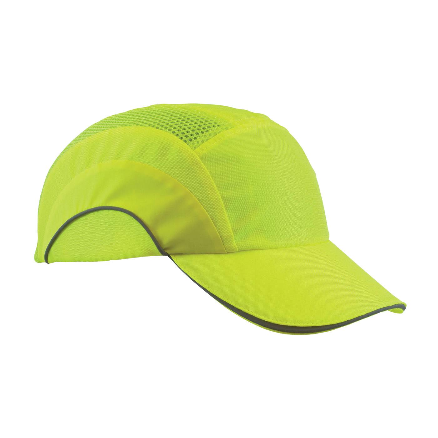 Hi-Vis Baseball Style Bump Cap with HDPE Protective Liner and Adjustable Back, Hi-Vis Yellow (282-ABR170-LY) - OS