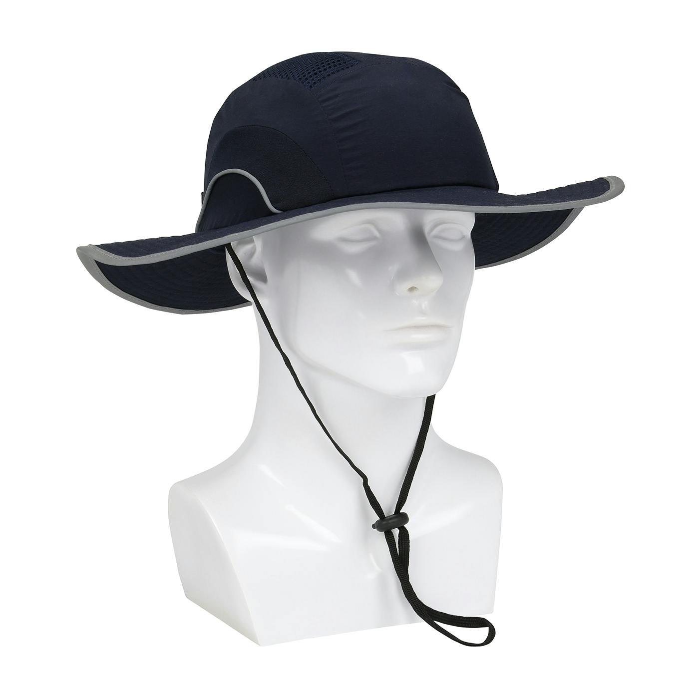Ranger Style Bump Cap with HDPE Protective Liner, Adjustable Back and Chin Strap, Navy (282-AFB375-21) - OS_0