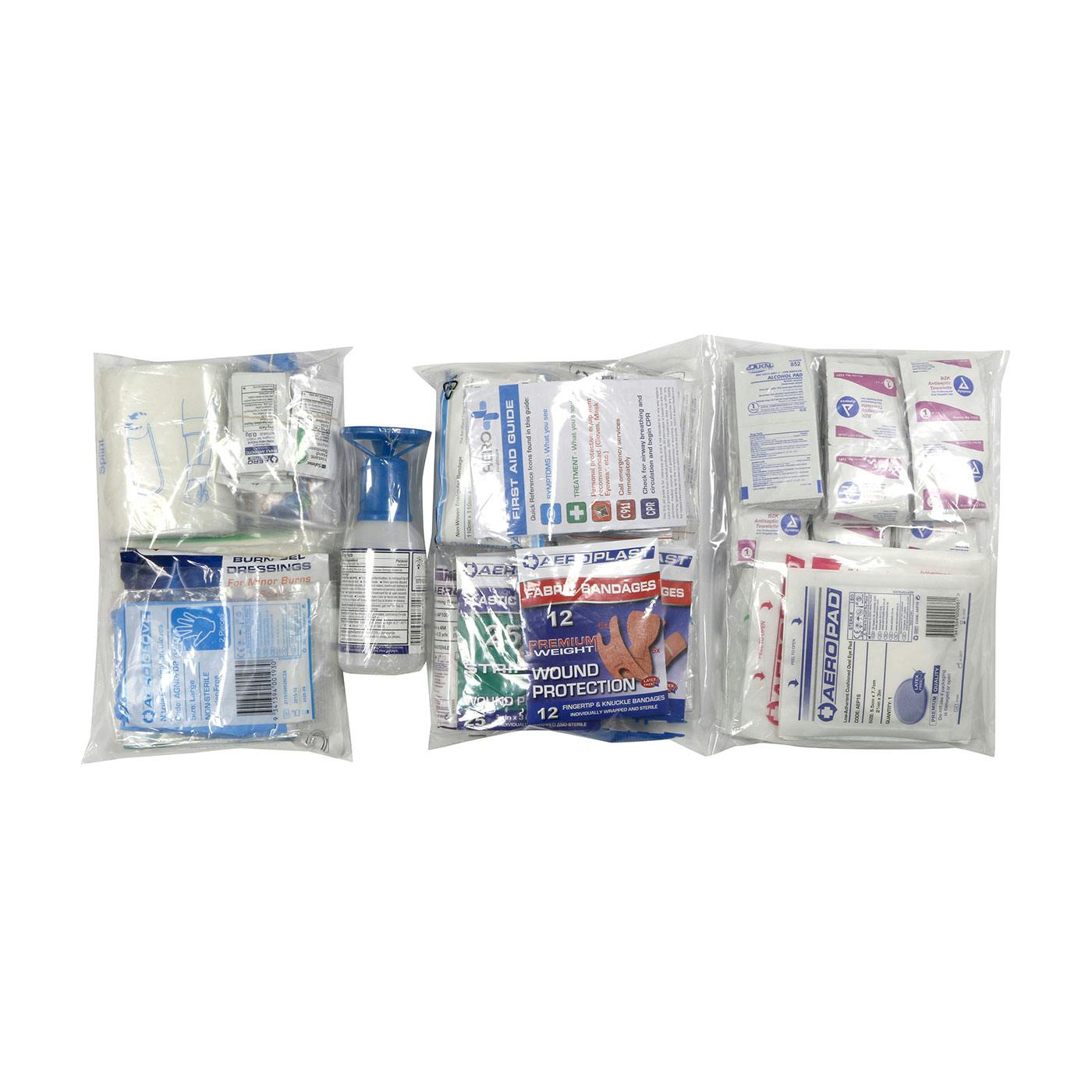 ANSI Class B First Aid Refill Pouches - 50 Person, Clear (299-15050B-RP) - KIT_1