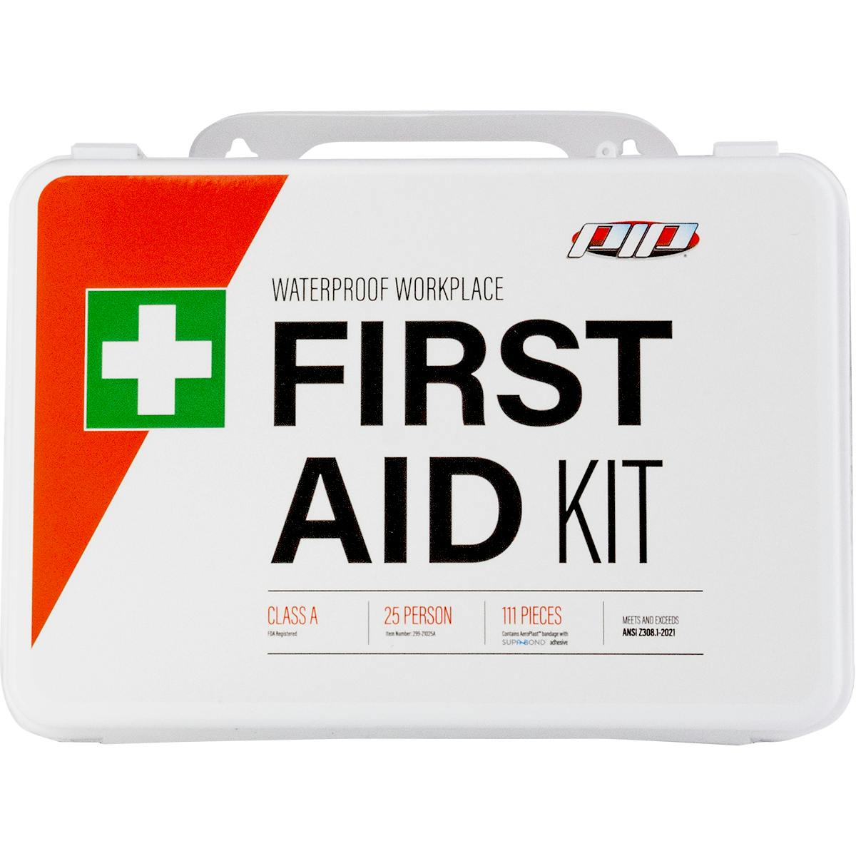 ANSI Class A Waterproof First Aid Kit - 25 Person, White (299-21025A) - KIT_1